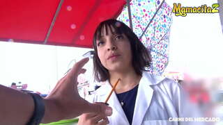 CARNE DEL MERCADO - #Matilde रामोस - गरम Colombiana एकेरीवर आणि Fucks हार्ड्कोर एक माणूस की ती फक्त भेटले