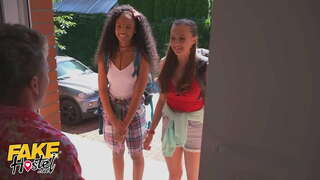 Жалған Хостел Ыстық Секс Втроем с Идеальными Сиськи Стейси Круз және Роми Indie