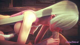 Nanatsu no Taizai Hentai - Elizabeth suĉi kaj penetris